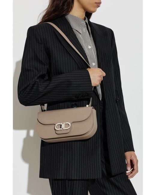 Ferragamo Gray "Double" Bag