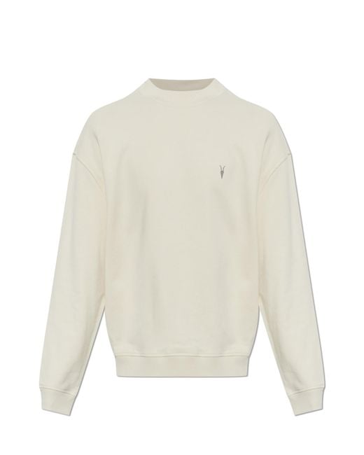 AllSaints White "Asher" Sweatshirt for men