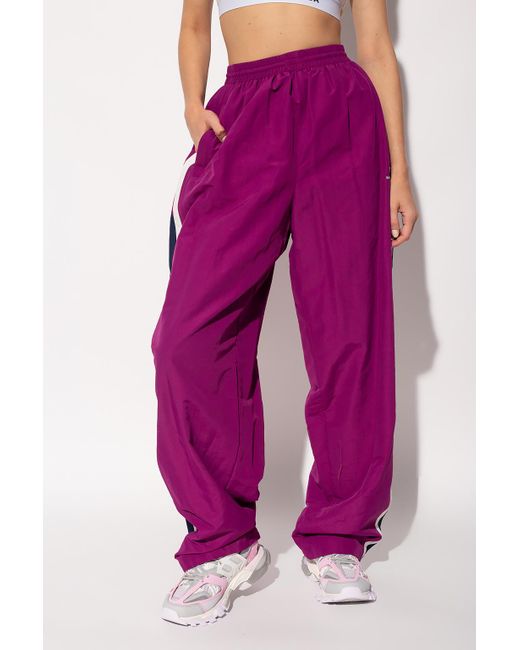 Balenciaga Sweatpants With Logo in Purple - Lyst
