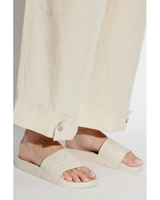 AllSaints White 'Biggy' Slides