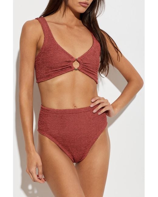 Hunza G Red Two-Piece Swimsuit 'Nadine'