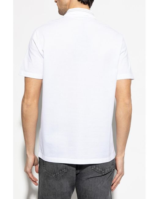 Versace White Polo With Logo for men