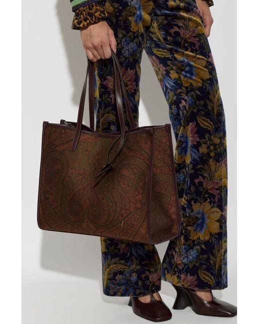 Etro Brown Love Trotter Large Bag
