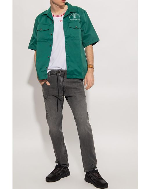 DIESEL Green 's-mac' Shirt for men