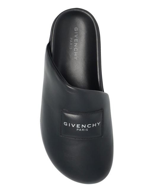 Givenchy Black Leather Shoes With Logo