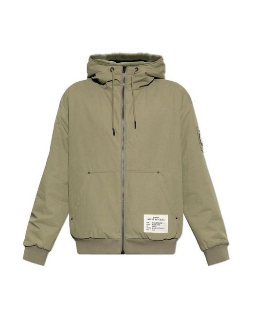 Moose Knuckles Green Reversible Hooded Jacket for men