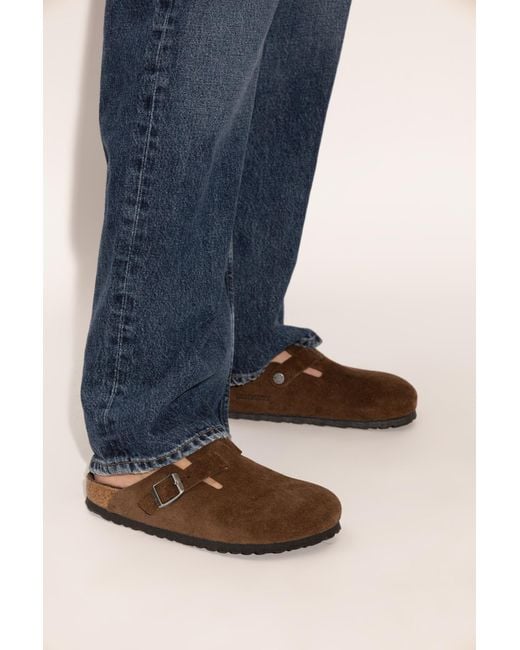 Birkenstock Brown 'Boston Bs' Clogs