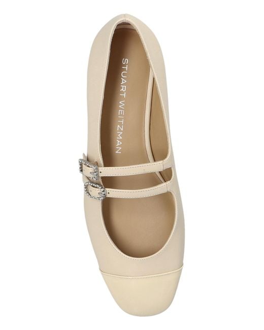 Stuart Weitzman Natural Ballet Flats "Celeste"
