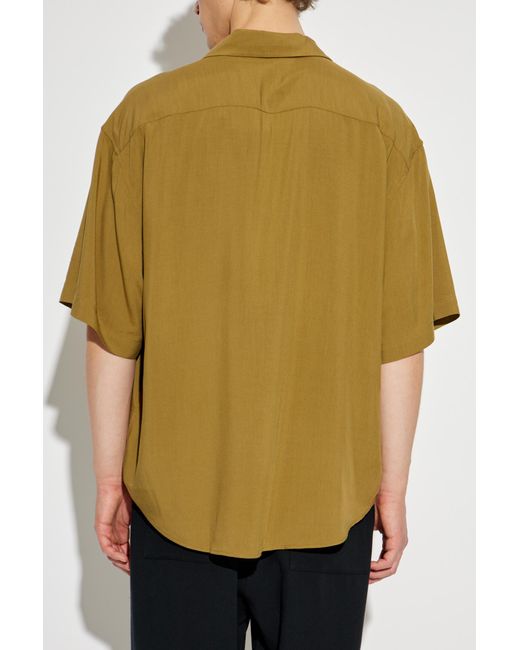 AMI Green Short-Sleeve Shirt for men