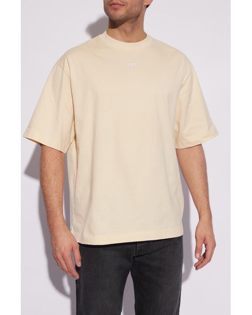 Off-White c/o Virgil Abloh White T-shirt With Logo, for men