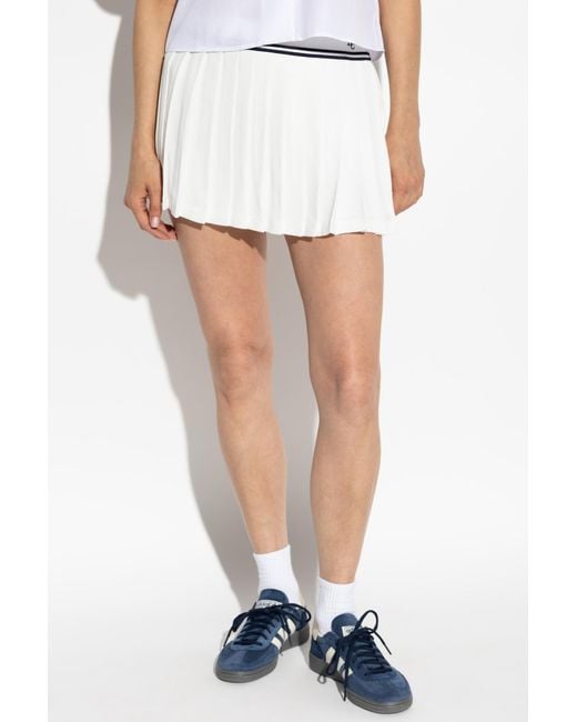 Sporty & Rich White Pleated Skirt