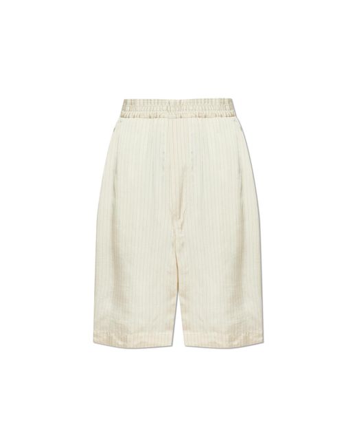 DSquared² White Striped Pattern Shorts for men