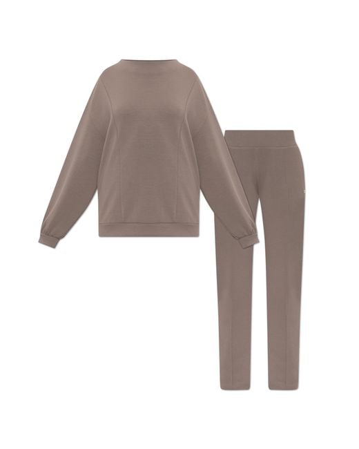 EA7 Natural Tracksuit Set: Sweatshirt And Trousers