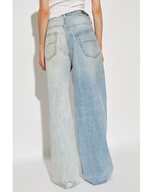 Balenciaga Blue Vintage Effect Jeans, , Light