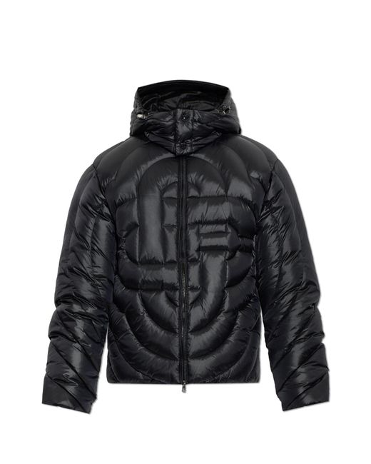 Casablanca Black Down Jacket With Detachable Hood for men