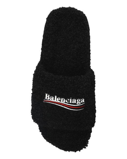 Balenciaga Black 'Pool' Slides for men