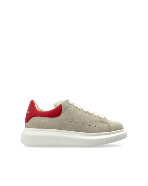 McQueen Natural Suede Sports Shoes With Logo