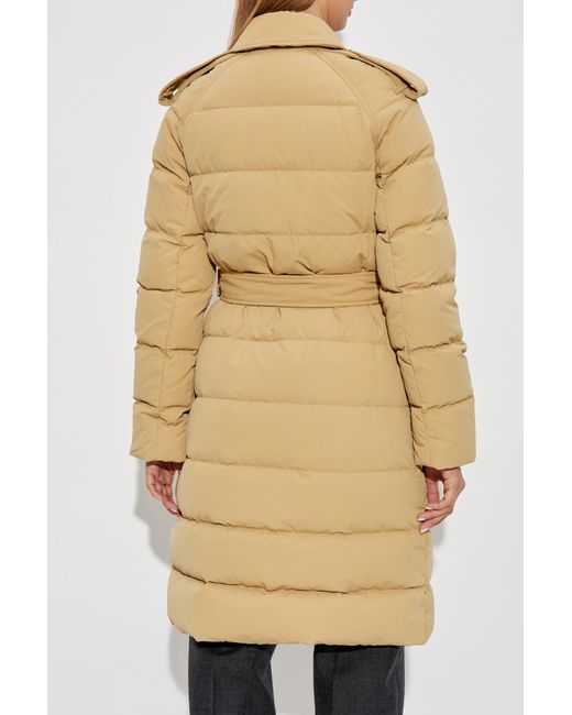 Burberry belted quilted jacket deals