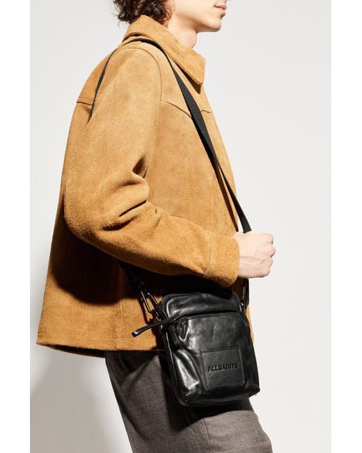 AllSaints Black 'Falcon' Shoulder Bag for men
