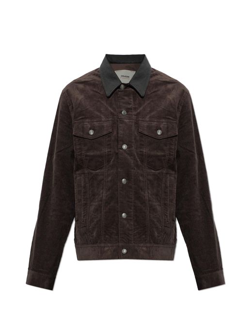 Zadig & Voltaire Black 'Bases' Jacket for men