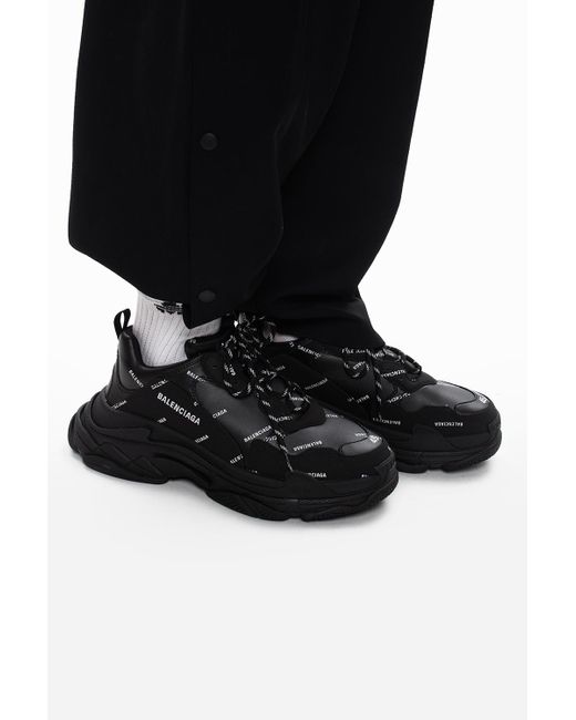 Balenciaga 'triple S' Sneakers in Black for Men - Lyst