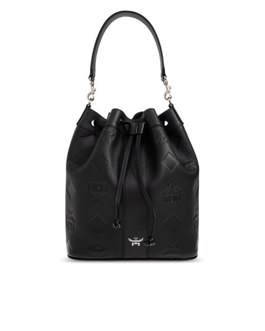 MCM Black 'Dessau Medium' Shoulder Bag
