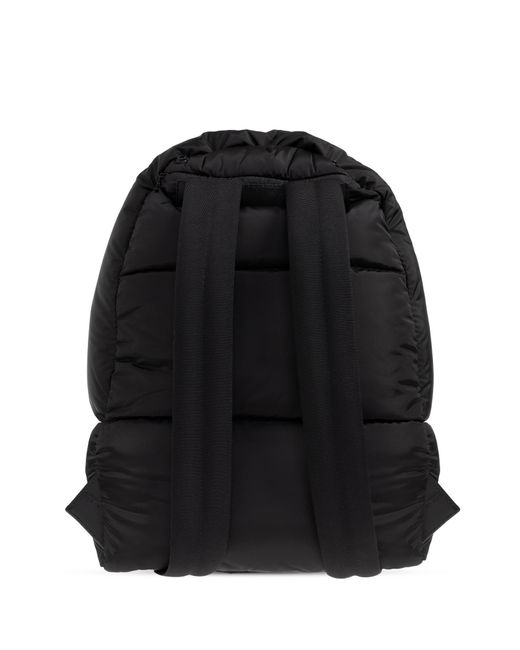Moncler Black Backpack With Logo Patch for men