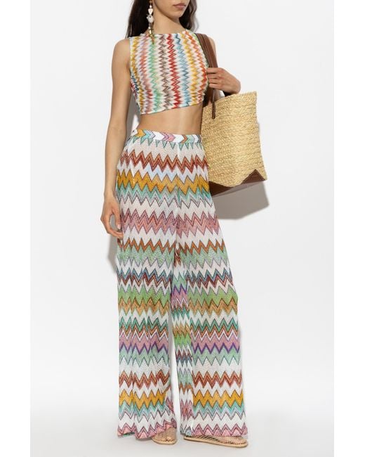 Missoni Multicolor Patterned Top With Lurex Thread