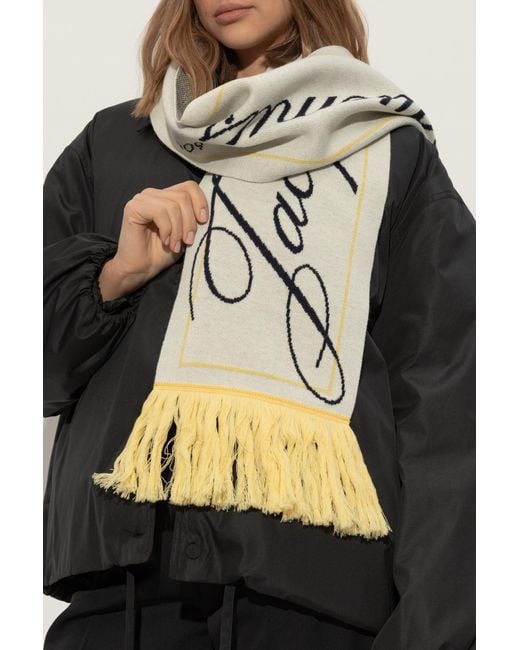 Jacquemus Natural Wool Scarf