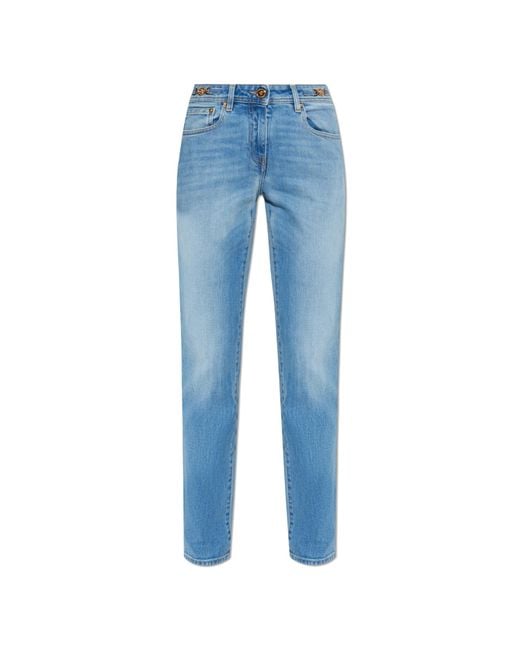 Versace Blue Jeans With Tapered Legs