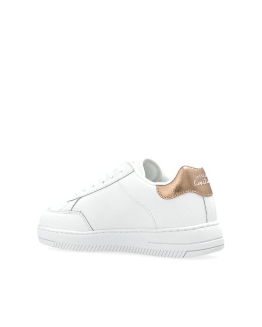 Versace Jeans Couture White Sneakers With Logo
