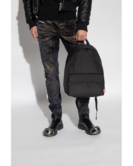 DIESEL Black ‘D-Bsc’ Backpack for men