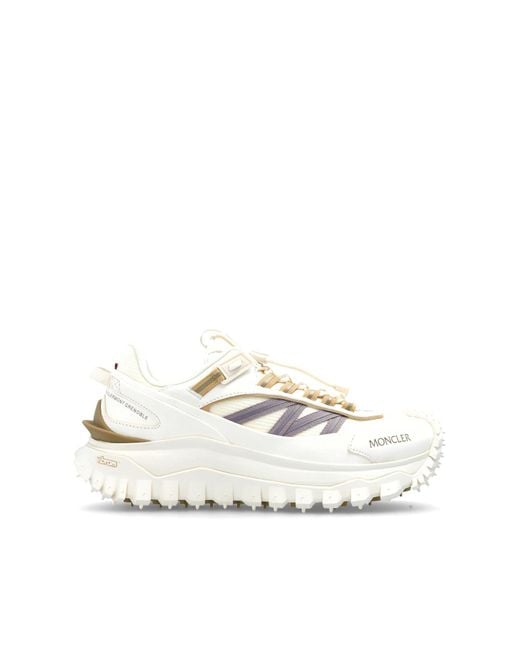 Moncler White Trailgrip Sports Shoes