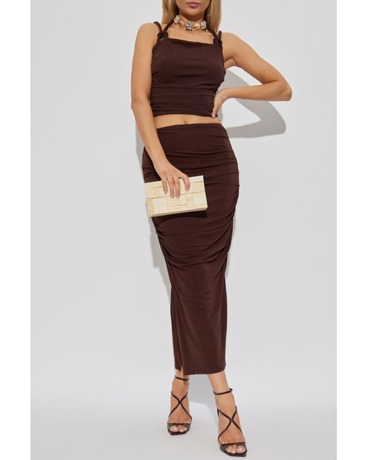 Cult Gaia Brown Skirt 'Dany'