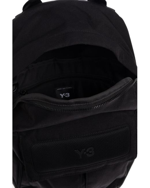 Y-3 Gray Backpack With Logo