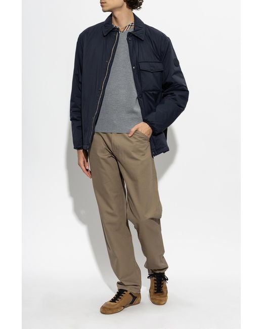 Burberry Blue Insulated Jacket "Dalewood" for men
