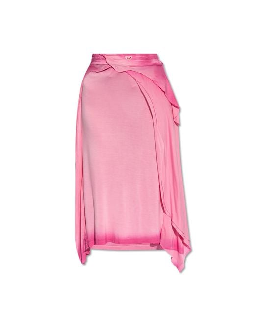 DIESEL Pink Skirt `O-Malory-Long`