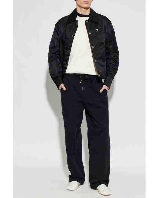 AMI Black "Oversize" Sweatshirt for men