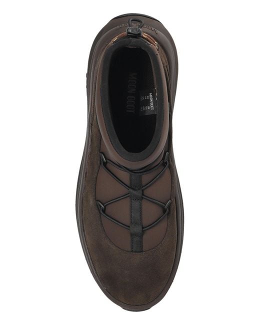 Moon Boot Black Ankle Boots "Moon 247 Slip On" for men