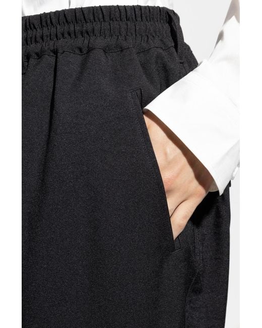 Y-3 Black Trousers With Pockets for men