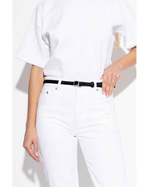 LIE STUDIO Black 'Georgia Slim' Belt