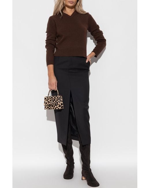 Tory Burch Brown Wool Sweater