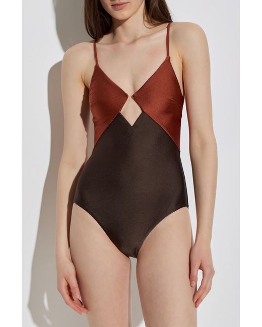Zimmermann Brown One-Piece Swimsuit