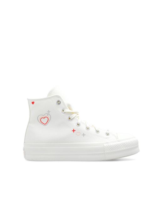 Converse White 'chuck 70 Y2k Heart' High-top Sneakers,
