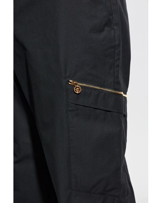 Versace Black Cargo Trousers for men