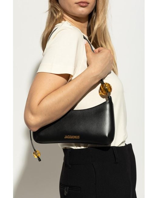 Jacquemus Black Shoulder Bag 'Bisou Perle'