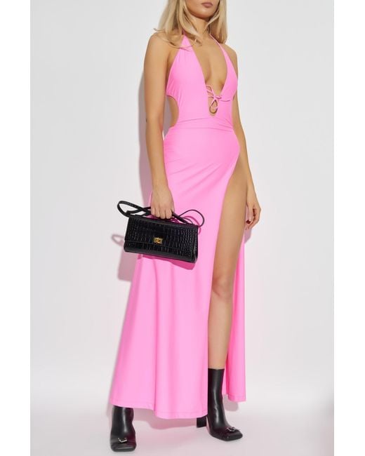 Balenciaga Pink Backless Dress