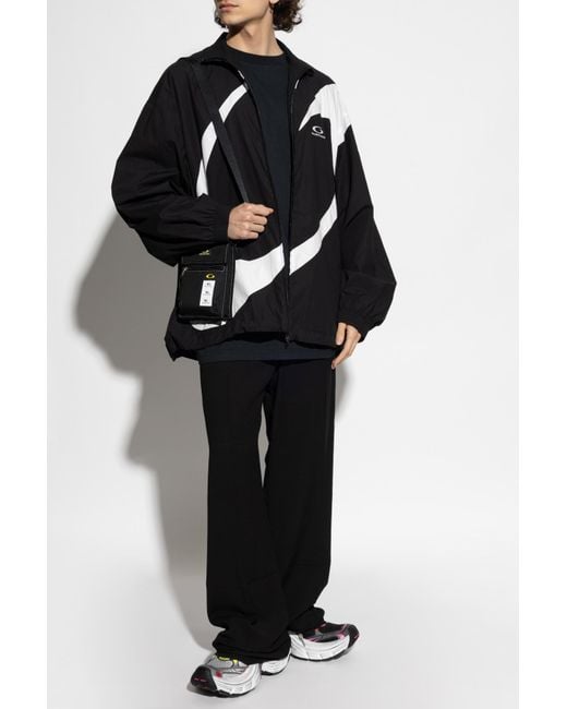 Balenciaga Black Jacket With Stand-Up Collar for men