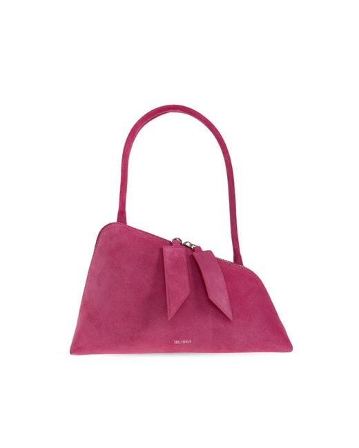 The Attico Pink "Sunrise" Suede Bag