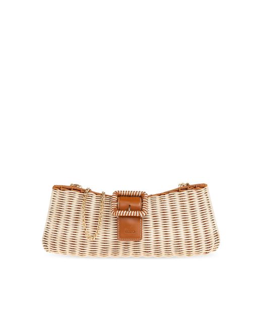 Rodo Natural Clutch Bag With Logo